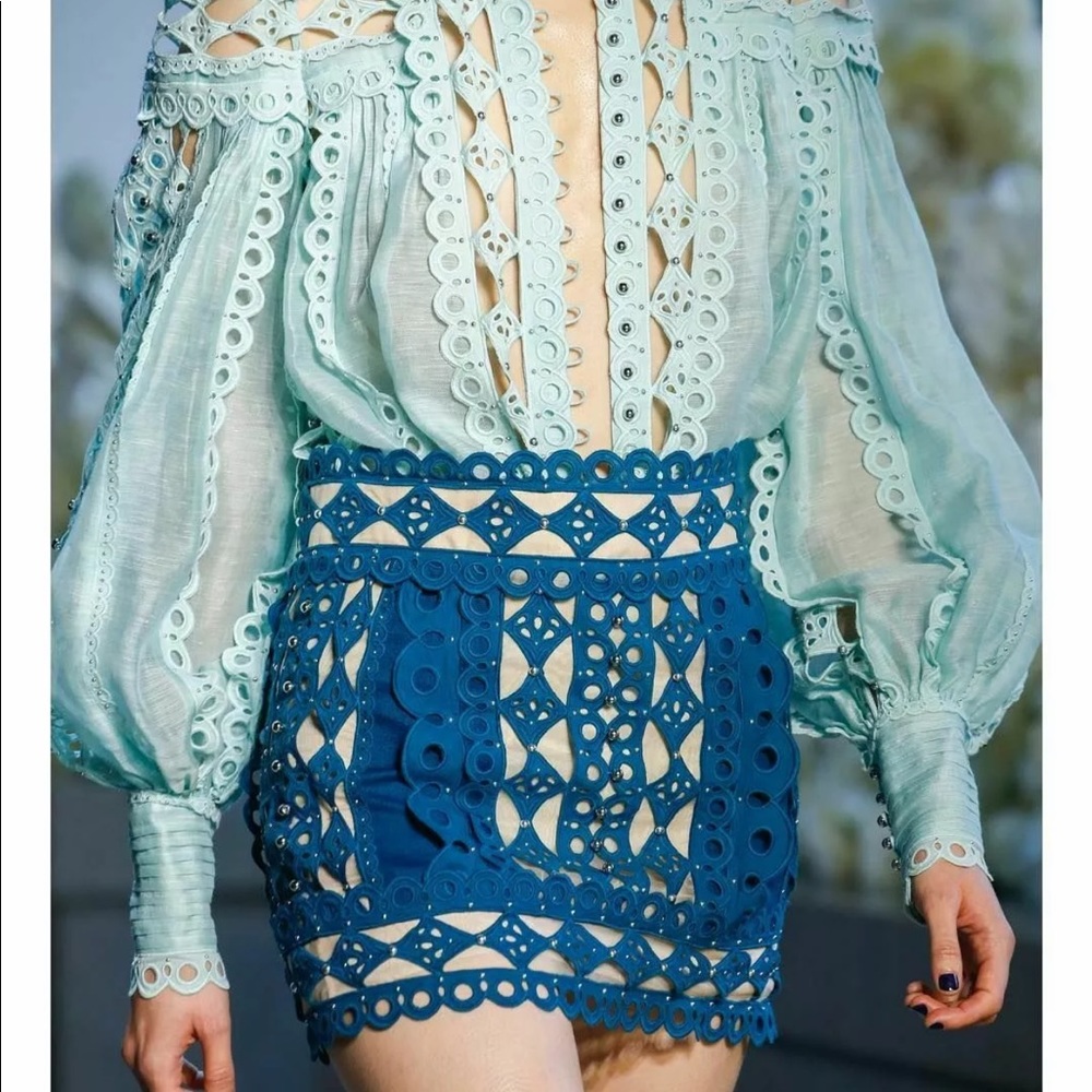 Zimmermann Moncur Skirt Teal